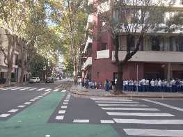 Simulacro en escuela